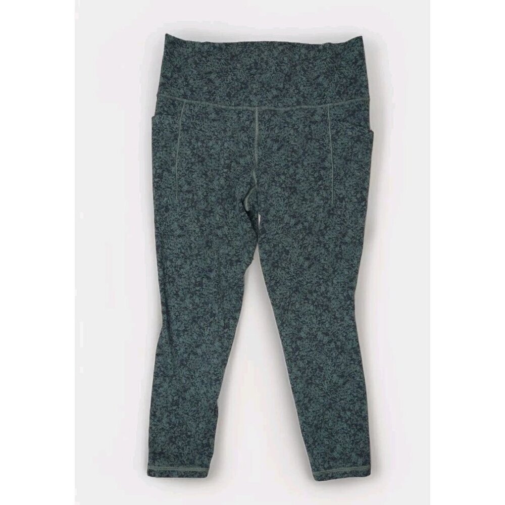 Athleta Salutation Stash Pocket II 7/8 Tight Women's Size M Blue Leggings